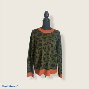 Leopard print sweater